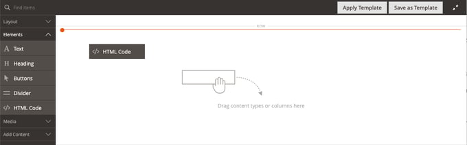 page-builder-elements-html-code-drag