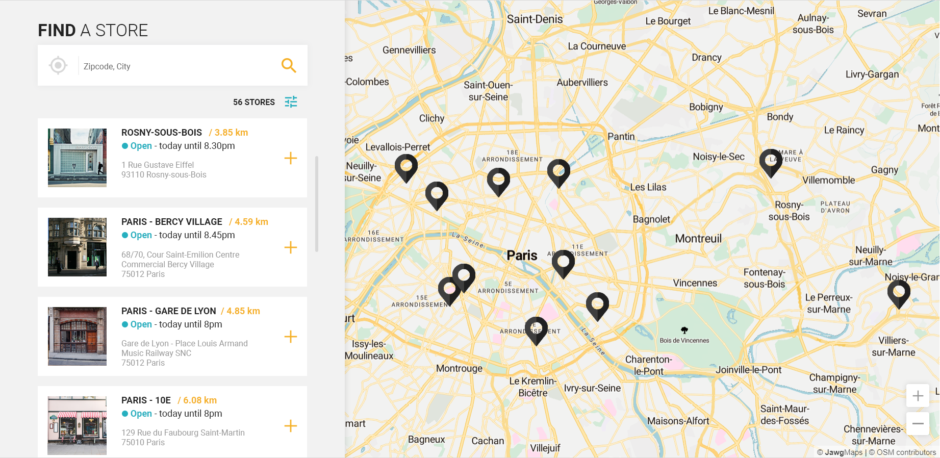 chanel store locator