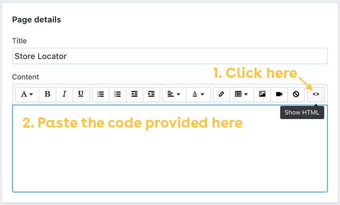 shopify instructions - screenshot